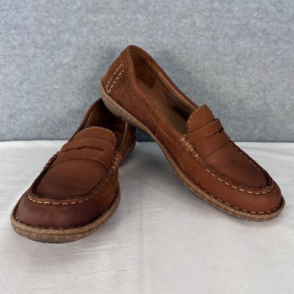 Born Women's sz 9 Nerina Penny Loafer Comfort Classic Slip On Leather Handmade - Picture 2 of 13